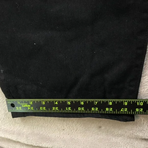 Levi's Men Jeans Size 46x29 501 Original Fit Straight Black Denim Classic Casual - Picture 7 of 12